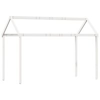 Kinderbedhuisje 217x85,5x154 cm massief grenenhout wit 6