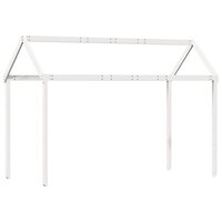Kinderbedhuisje 207x95,5x159 cm massief grenenhout wit 6