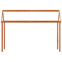 Kinderbedhuisje 207x95,5x159 cm massief grenenhout wasbruin 4