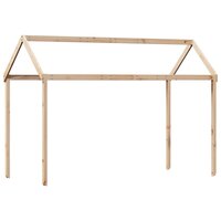 Kinderbedhuisje 207x80,5x151,5 cm massief grenenhout 2