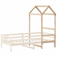 Kinderbedhuisje 118x70x176,5 cm massief grenenhout 3