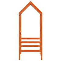 Kinderbedhuisje 118x70x176,5 cm massief grenenhout wasbruin 5