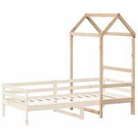Kinderbedhuisje 98x70x176,5 cm massief grenenhout 3
