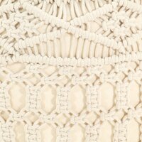 Poef macram&eacute; handgemaakt 45x30 cm katoen 4