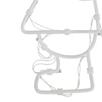 Kerstverlichting silhouet van de kerstman2 st 35 LEDs warm wit 9