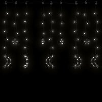 Lichtslinger ster en maan afstandsbediening 138 LED&amp;apos;s koudwit 3