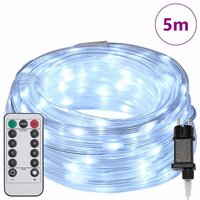 Touwenlicht met 120 LED Koud Wit 5 m PVC 3