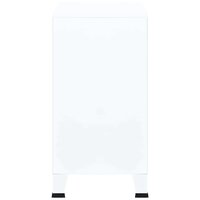 Opbergkast industrieel 75x40x80 cm staal wit 6