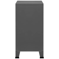 Opbergkast industrieel 75x40x80 cm staal antracietkleurig 6
