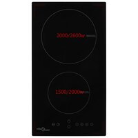 Inductiekookplaat met 2 kookzones aanraakbediening 3500 W glas 2