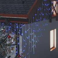 Lichtgordijn met 400 LED&amp;apos;s en 8 functies 10 m blauw 6