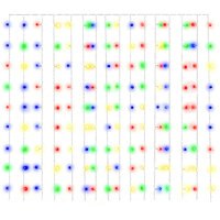 Lichtgordijn met 300 LED&amp;apos;s en 8 functies 3x3 m meerkleurig 3