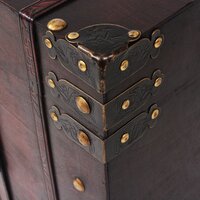 Schatkist vintage stijl 66x38x40 cm hout 5