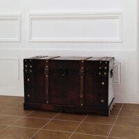 Schatkist vintage stijl 66x38x40 cm hout 8