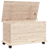 Opbergkist met wielen ALTA 73x39,5x43 cm massief grenenhout 2