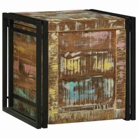 Opbergbox met opslag 50 x 50 x 50 cm Massief Gerecycled Hout 3