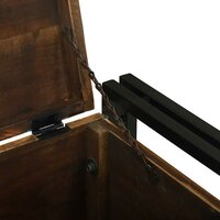 Opbergbox met opslag 50 x 50 x 50 cm Massief Gerecycled Hout 9