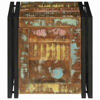 Opbergbox Bruin en zwart 40 x 40 x 40 cm Massief Acaciahout 5