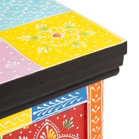 Opbergbox Multikleur 60 x 40 x 40 cm Massief mangohout 8