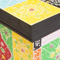 Opbergbox Multikleur 40 x 30 x 30 cm Massief mangohout 7