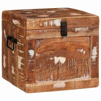 Opbergbox met opslag met de deur Bruin Massief Mango Hout 3
