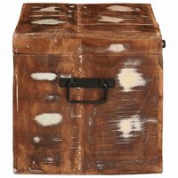 Opbergbox met opslag met de deur Bruin Massief Mango Hout 6