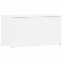 Opbergkist 84x42x46 cm bewerkt hout wit 2