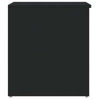 Opbergkist 84x42x46 cm bewerkt hout zwart 5