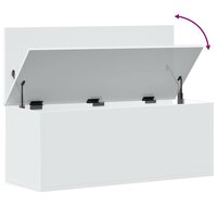 Opbergbox 90x35x35 cm bewerkt hout wit 8