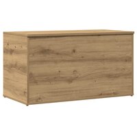 Opbergkist 84x42x46 cm bewerkt hout artisanaal eikenkleurig 2