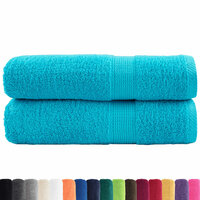 Handdoeken SOLUND 2 st 600 g/m&sup2; 50x100 cm turquoise 2