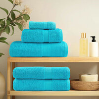 Handdoeken SOLUND 2 st 600 g/m&sup2; 50x100 cm turquoise 3