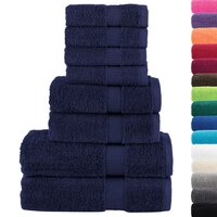 8-delige Handdoekenset SOLUND 600 g/m&sup2; marineblauw 2