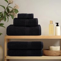 8-delige Handdoekenset SOLUND 600 g/m&sup2; zwart 3