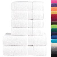 6-delige Handdoekenset SOLUND 600 g/m&sup2; wit 2