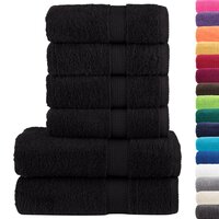 6-delige Handdoekenset SOLUND 600 g/m&sup2; zwart 2