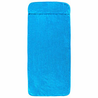 Strandhanddoeken 4 st 400 g/m&sup2; 60x135 cm stof turquoise 4