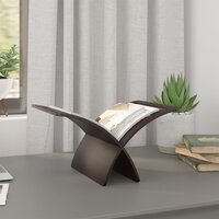 Tijdschriftenrek vloermodel hout bruin  3