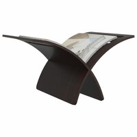 Tijdschriftenrek vloermodel hout bruin  5