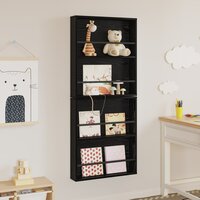 Tijdschriftenrek 2 pcs Zwart Eiken 60 x 12 x 70 cm Bewerkt hout 4