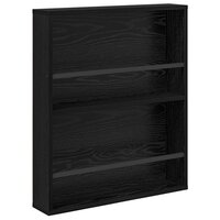 Tijdschriftenrek 2 pcs Zwart Eiken 60 x 12 x 70 cm Bewerkt hout 5