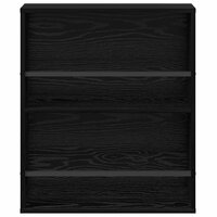 Tijdschriftenrek 2 pcs Zwart Eiken 60 x 12 x 70 cm Bewerkt hout 6