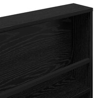 Tijdschriftenrek 2 pcs Zwart Eiken 60 x 12 x 70 cm Bewerkt hout 9