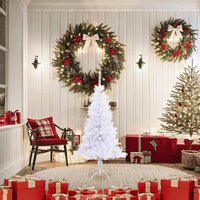 Kunstkerstboom met standaard 230 takken 120 cm 2