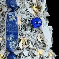 Kunstkerstboom met 100 LED met standaard Wit 150 cm PVC 7