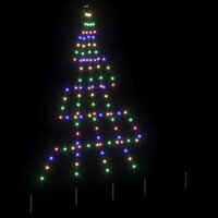 Kunstkerstboom met Grondspiesjes Multikleur 182 cm Metaal 4