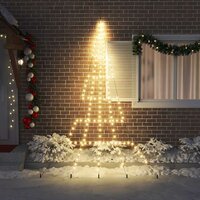 Kunstkerstboom met Grondspiesjes Warmwit 306 cm Metaal 3