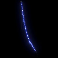 Kunstkerstboom met Grondspiesjes met 168 LED Blauw 306 cm Metaal 5