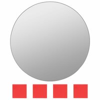 Wandspiegelset rond glas 7-delig 6