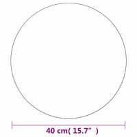 Wandspiegel rond 40 cm glas 7